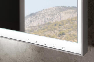 Lichtsteuerung am Spiegel von Keuco Royal Lumos