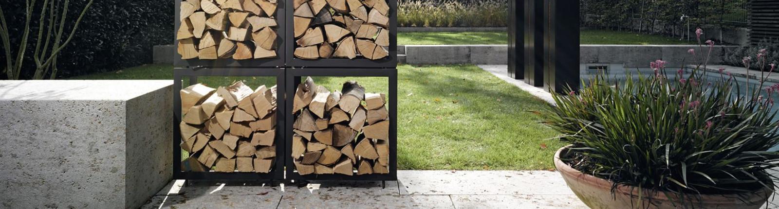 Scheitholz in der Detailansicht 2